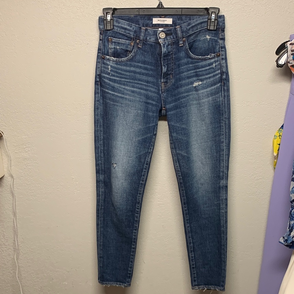 Moussy Blue Ankle Jeans
